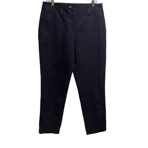 Jones NY Pant Womens Size 10 Navy Cotton Elastane